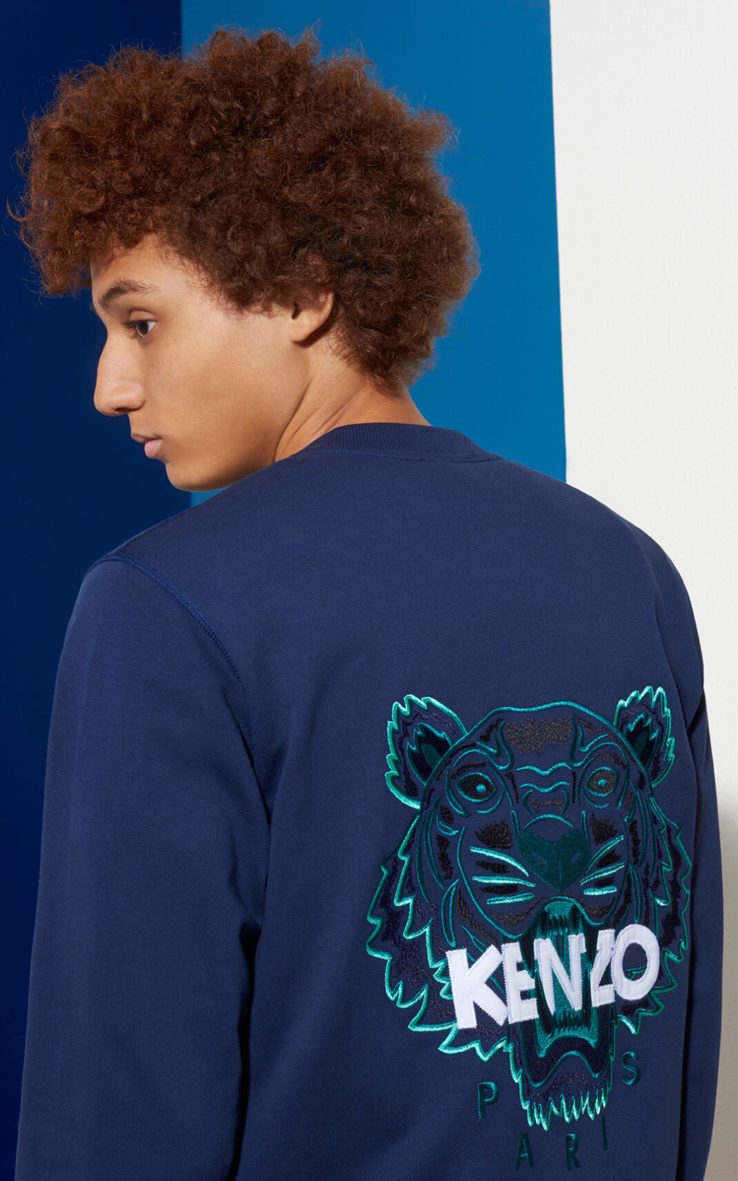 Kenzo Tiger Bomber Jakker Herre - MørkeBlå DK-043489